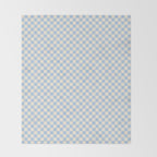 Check II - Baby Blue â Checkerboard Print Throw Blanket Gallery Image 2