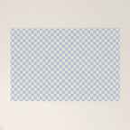 Check II - Baby Blue â Checkerboard Print Welcome Mat Gallery Image 1