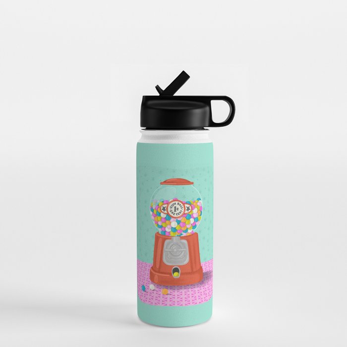 Retro Bubblegum Bliss Water Bottle Gallery Image 1