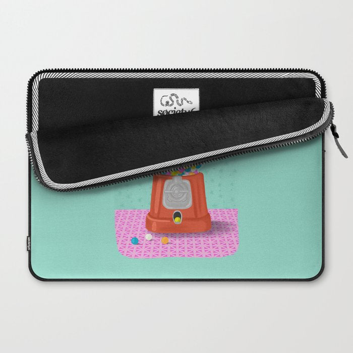 Retro Bubblegum Bliss Laptop Sleeve Gallery Image 2