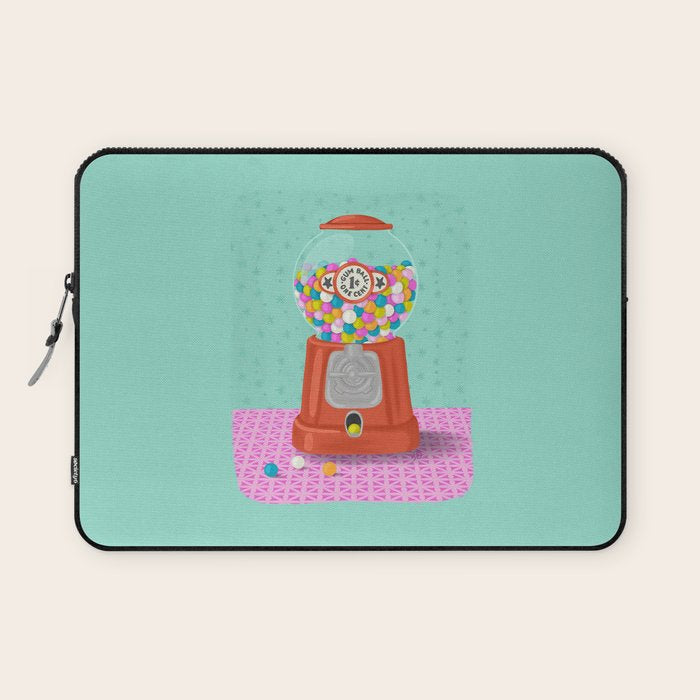 Retro Bubblegum Bliss Laptop Sleeve Gallery Image 1