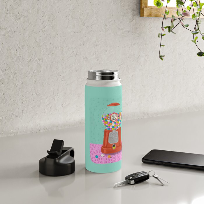 Retro Bubblegum Bliss Water Bottle Gallery Image 4
