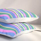 Wavy Stripes XV - 90s Pastel Pillow Sham Gallery Image 3
