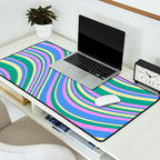 Wavy Stripes XV - 90s Pastel Desk Mat Gallery Image 2