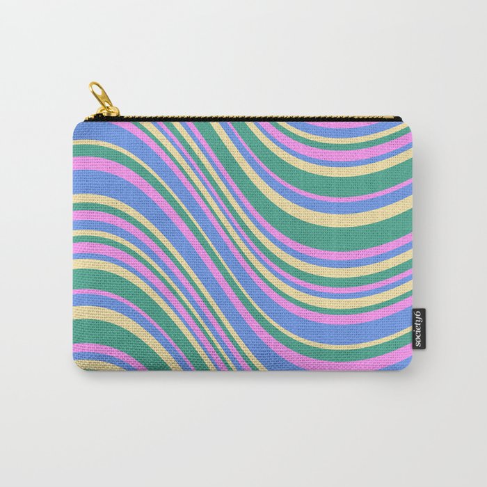 Wavy Stripes XV - 90s Pastel Carry All Pouch Gallery Image 1