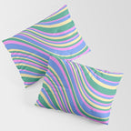 Wavy Stripes XV - 90s Pastel Pillow Sham Gallery Image 3