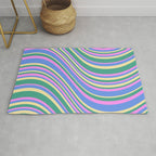Wavy Stripes XV - 90s Pastel Rug Gallery Image 1