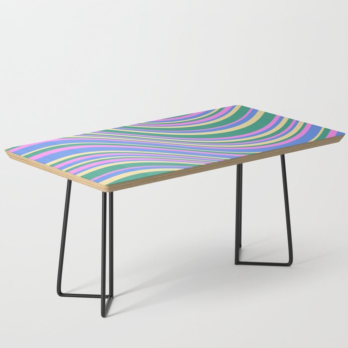 Wavy Stripes XV - 90s Pastel Coffee Table Gallery Image 1