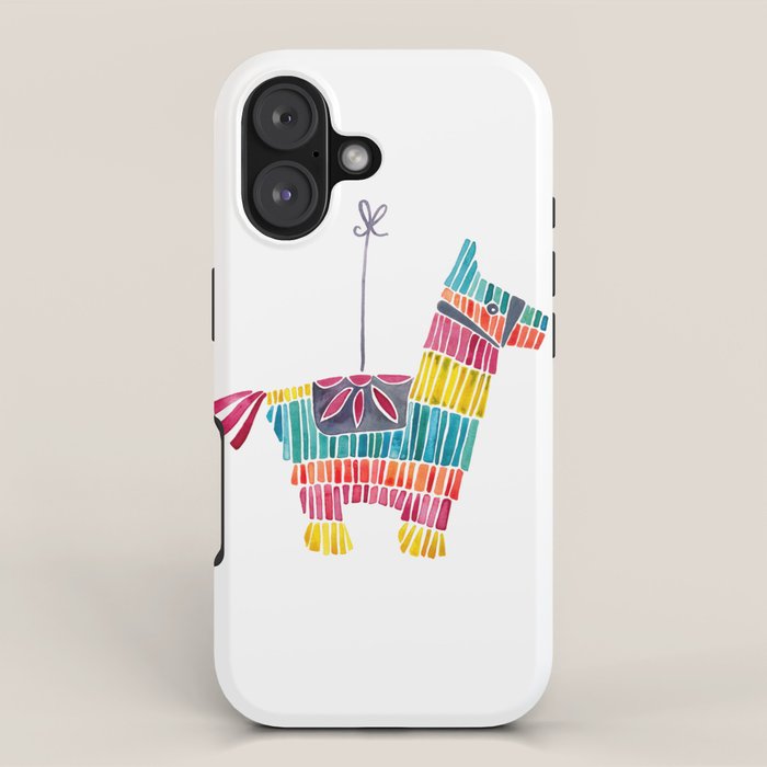 Mexican Donkey PinÌata â CMYK Palette iPhone Case Gallery Image 1