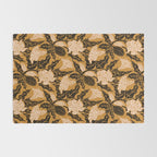 Moon Flower - Black, gold, peach pink Rug Gallery Image 2