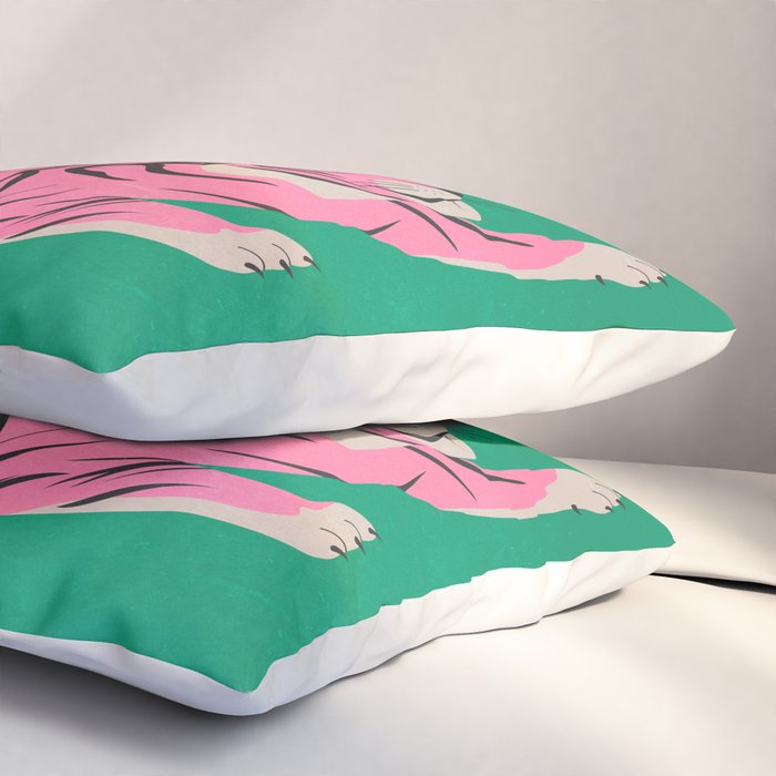 The Chase 2: Pink Tiger Edition Pillow Sham Gallery Image 3