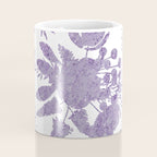 Elegant Lavender Purple White Glitter Floral Coffee Mug Gallery Image 4