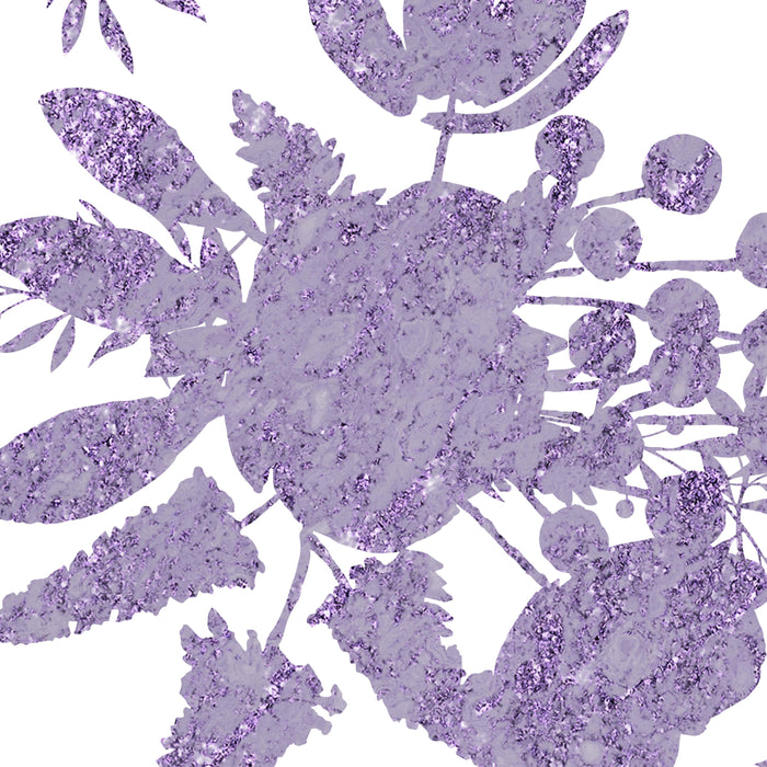 Elegant Lavender Purple White Glitter Floral Coffee Mug Gallery Image 2