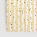 Buttercup Yellow Flower Blossoms on Butter Yellow Streaky Stripes Poster Gallery Image 3