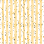 Buttercup Yellow Flower Blossoms on Butter Yellow Streaky Stripes Coffee Mug Gallery Image 2