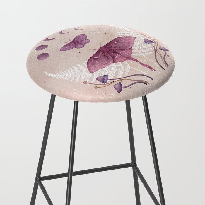 Luna and Emerald - Vintage Pink Stool Gallery Image 2