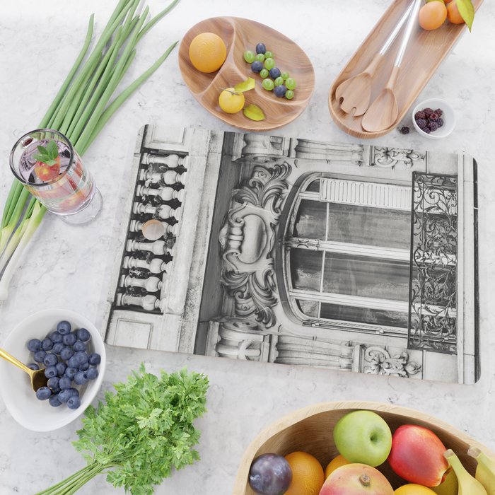 Paris Chic - Black and White Photography Cutting Board Gallery Image 2