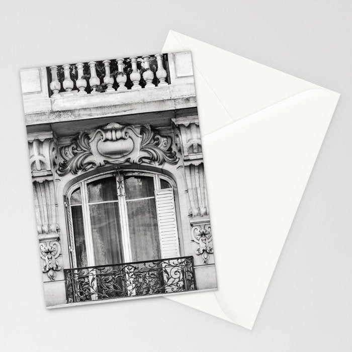 Paris Chic - Black and White Photography Stationery Card Gallery Image 2