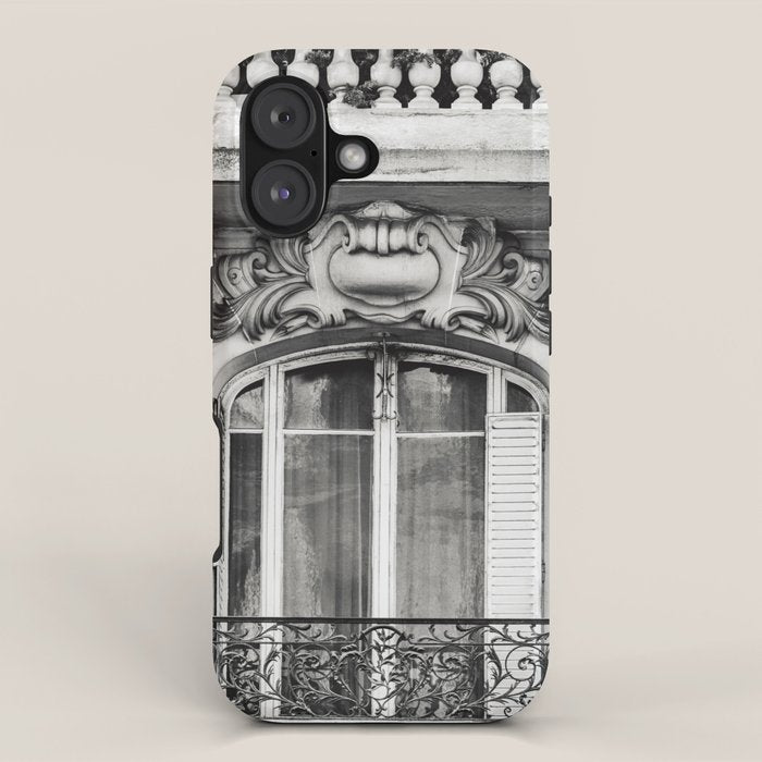Paris Chic - Black and White Photography iPhone Case Gallery Image 1