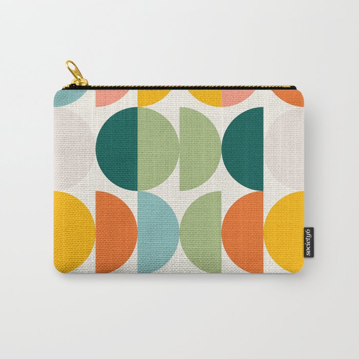 Mid Century Modern Geometry 4 Carry All Pouch Gallery Image 1