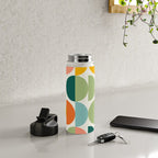 Mid Century Modern Geometry 4 Water Bottle Gallery Image 4