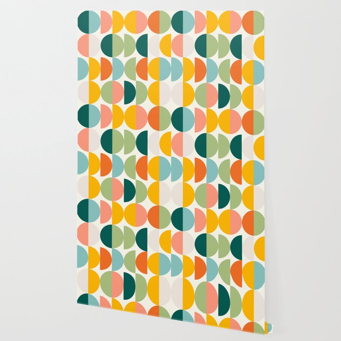Mid Century Modern Geometry 4 Wallpaper Gallery Image 2