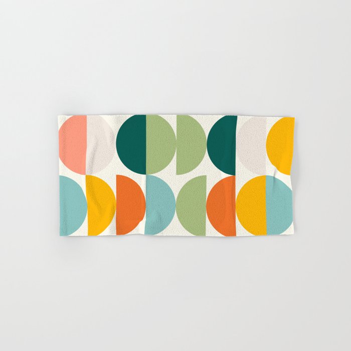 Mid Century Modern Geometry 4 Bath Towel Gallery Image 1