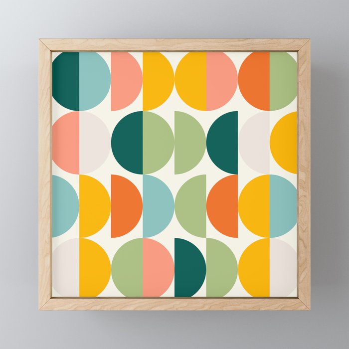 Mid Century Modern Geometry 4 Mini Art Print Gallery Image 1