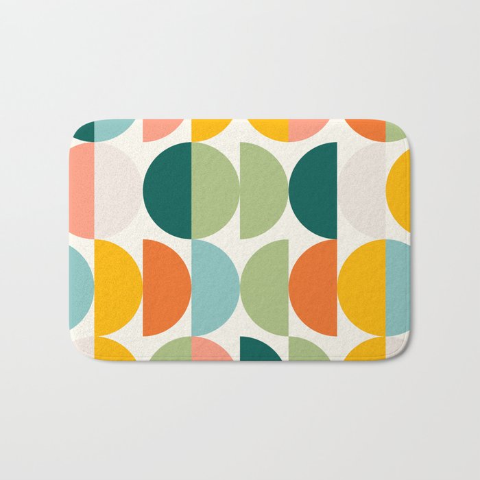 Mid Century Modern Geometry 4 Bath Mat Gallery Image 1