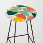 Mid Century Modern Geometry 4 Stool Gallery Image 2