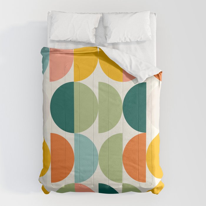 Mid Century Modern Geometry 4 Comforter Gallery Image 1