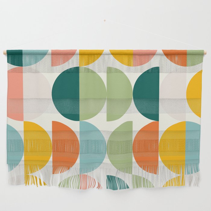 Mid Century Modern Geometry 4 Wall Hanging Gallery Image 1