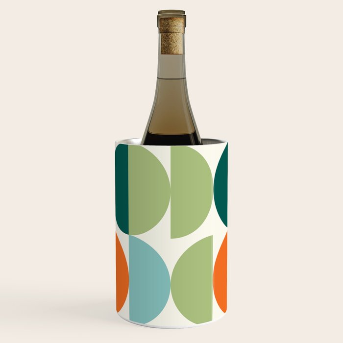Mid Century Modern Geometry 4 Wine Chiller Gallery Image 1