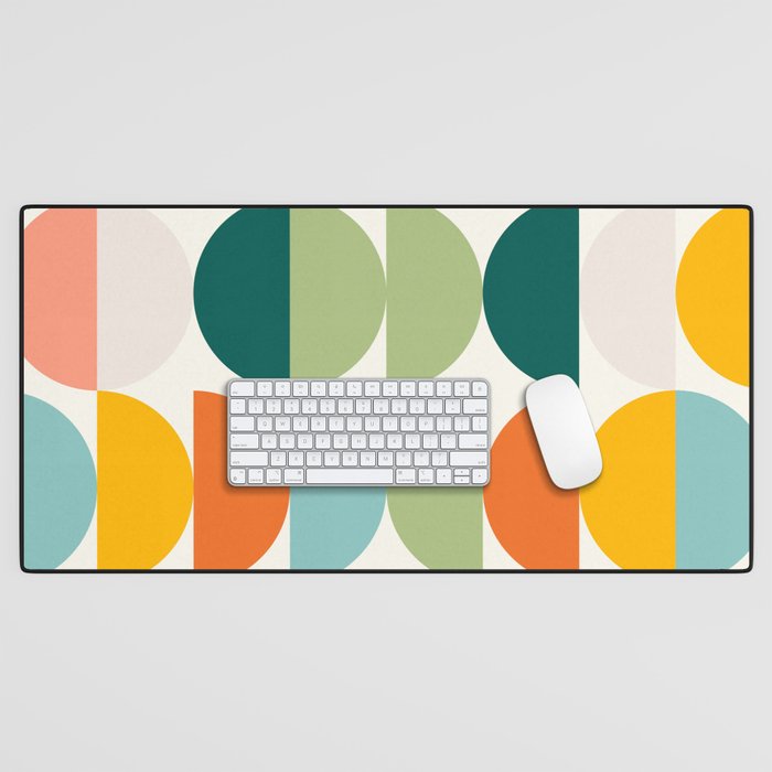 Mid Century Modern Geometry 4 Desk Mat Gallery Image 1