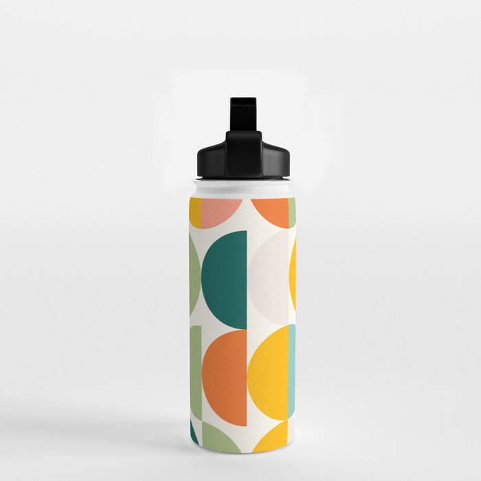 Mid Century Modern Geometry 4 Water Bottle Gallery Image 2