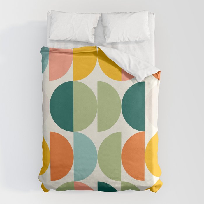 Mid Century Modern Geometry 4 Duvet Cover Gallery Image 1