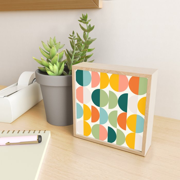 Mid Century Modern Geometry 4 Mini Art Print Gallery Image 2