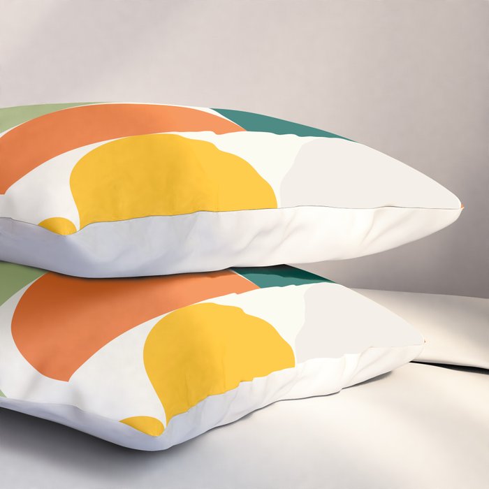 Mid Century Modern Geometry 4 Pillow Sham Gallery Image 3