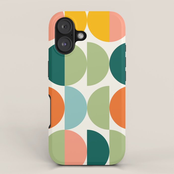 Mid Century Modern Geometry 4 iPhone Case Gallery Image 1