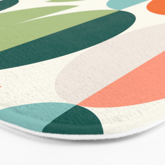 Mid Century Modern Geometry 4 Bath Mat Gallery Image 3