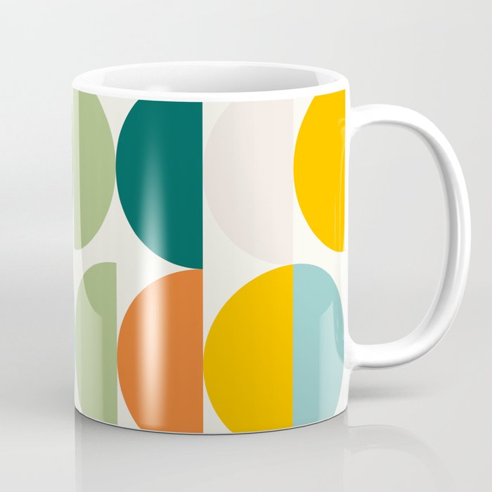 Mid Century Modern Geometry 4 Coffee Mug Gallery Image 1