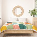 Mid Century Modern Geometry 4 Duvet Cover Gallery Image 3