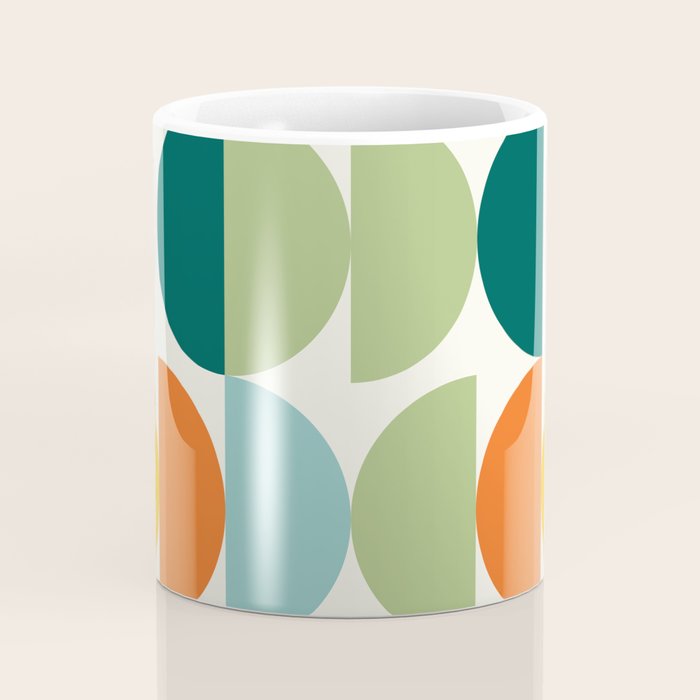 Mid Century Modern Geometry 4 Coffee Mug Gallery Image 4