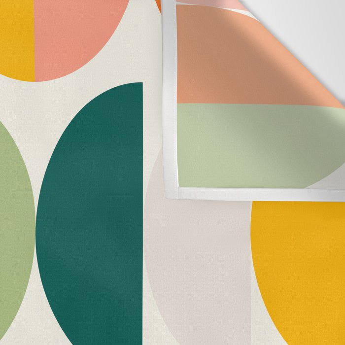 Mid Century Modern Geometry 4 Wall Tapestry Gallery Image 3