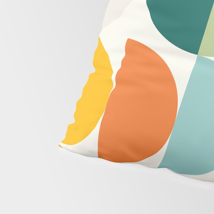 Mid Century Modern Geometry 4 Pillow Sham Gallery Image 4