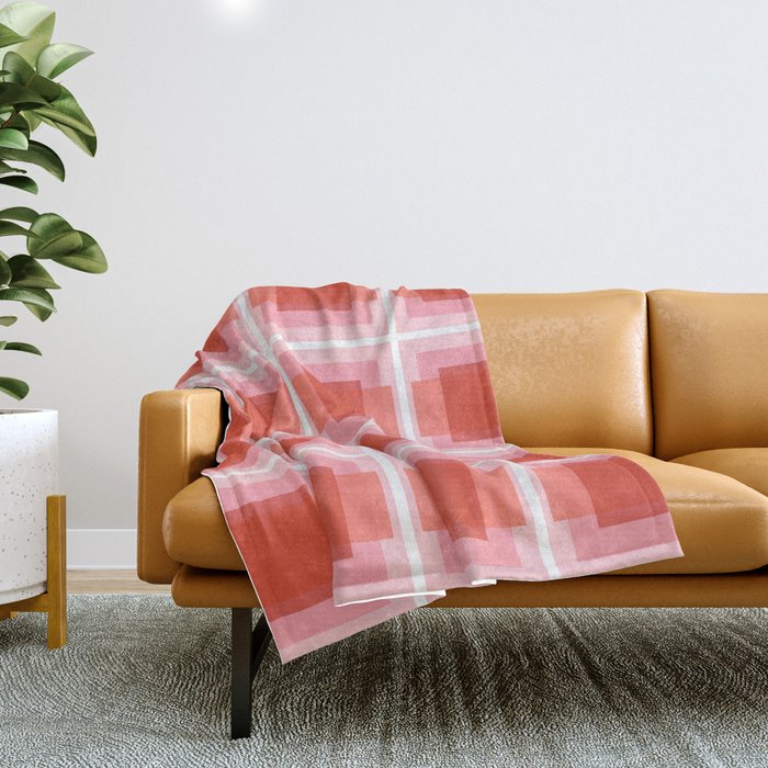 Bright Geometry Throw Blanket Gallery Image 1