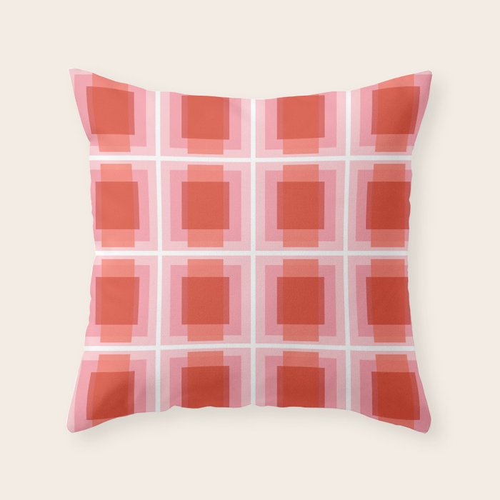 Bright Geometry Throw Pillow Gallery Image 1