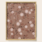 Romanic Floral in Mocha Mousse Serving Tray Gallery Image 1