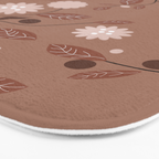 Romanic Floral in Mocha Mousse Bath Mat Gallery Image 3
