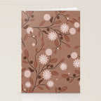 Romanic Floral in Mocha Mousse Stationery Card Gallery Image 2